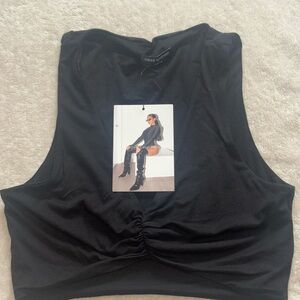 Naked Wardrobe Black Women's Top and skirt set